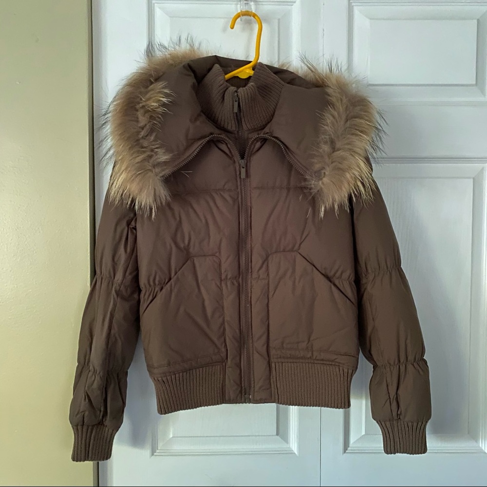 BCBG Maxazria Brown Puffer Jacket